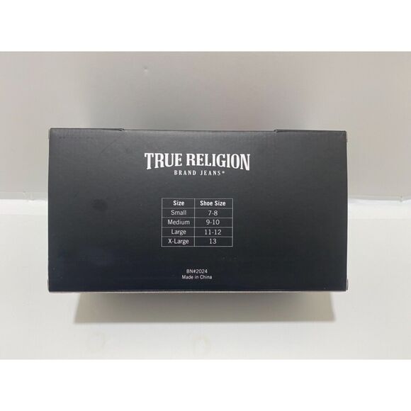 True Religion Men’s Grey and Red Logo Slip On House Slipper’s Size Small (7-8) - Picture 4 of 6